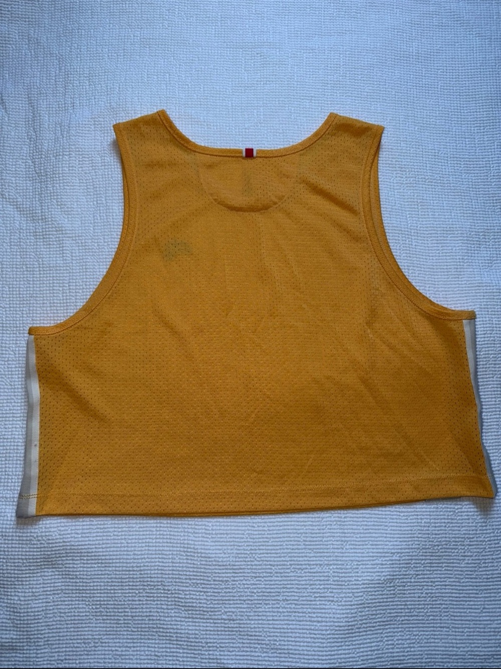 TrackSmith Yellow Mesh Crop Top - Picture 3 of 3